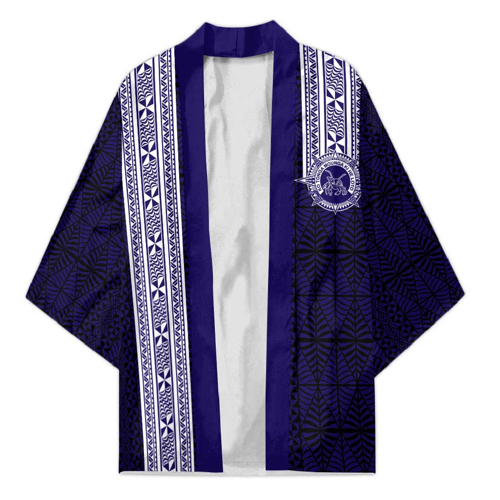 Tonga Queen Salote College 100 years Kimono QSC 1926-2026 Tongan Pattern LT9 Unisex Blue - Polynesian Pride