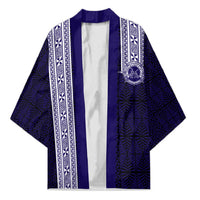 Tonga Queen Salote College 100 years Kimono QSC 1926-2026 Tongan Pattern LT9 Unisex Blue - Polynesian Pride