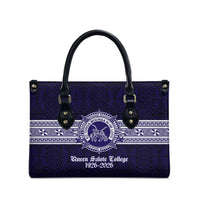 Tonga Queen Salote College 100 years Leather Bag QSC 1926-2026 Tongan Pattern LT9 - Polynesian Pride
