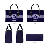 Tonga Queen Salote College 100 years Leather Bag QSC 1926-2026 Tongan Pattern LT9 - Polynesian Pride