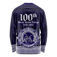Tonga Queen Salote College 100 years Long Sleeve Shirt QSC 1926-2026 Tongan Pattern