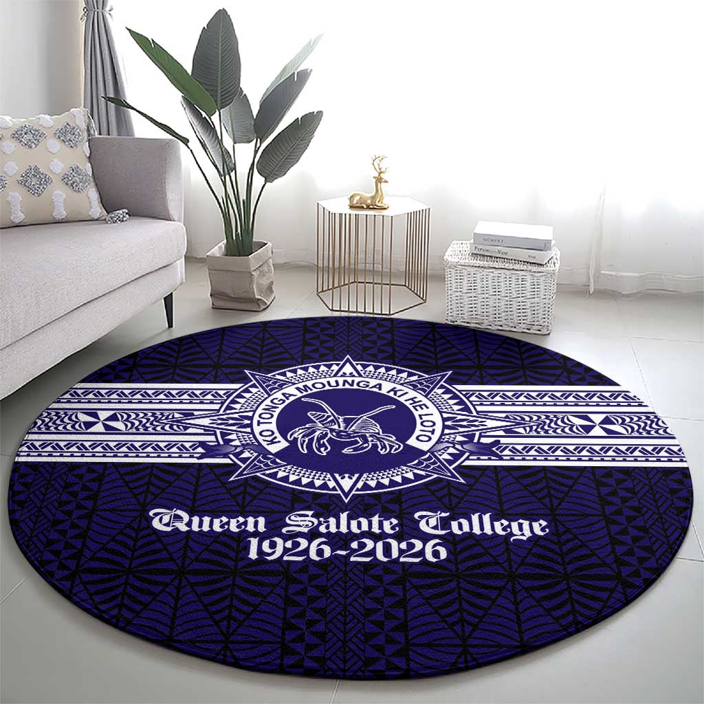 Tonga Queen Salote College 100 years Round Carpet QSC 1926-2026 Tongan Pattern LT9 - Polynesian Pride