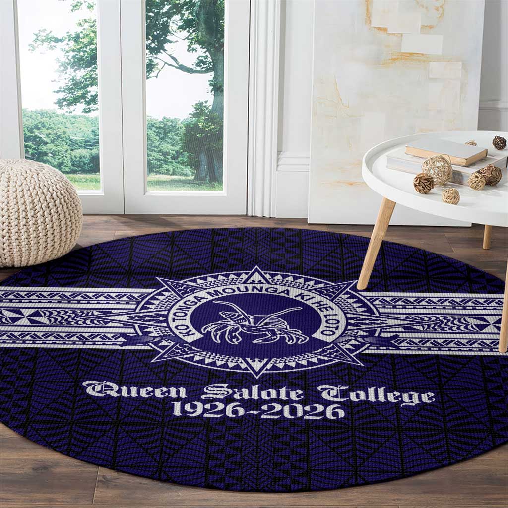 Tonga Queen Salote College 100 years Round Carpet QSC 1926-2026 Tongan Pattern LT9 - Polynesian Pride