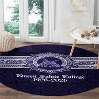 Tonga Queen Salote College 100 years Round Carpet QSC 1926-2026 Tongan Pattern LT9 - Polynesian Pride