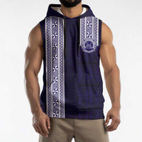 Tonga Queen Salote College 100 years Sleeveless Hoodie QSC 1926-2026 Tongan Pattern LT9 - Polynesian Pride