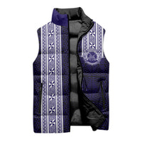 Tonga Queen Salote College 100 years Sleeveless Puffer Jacket QSC 1926-2026 Tongan Pattern LT9 - Polynesian Pride