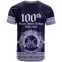 Tonga Queen Salote College 100 years T Shirt QSC 1926-2026 Tongan Pattern LT9 - Polynesian Pride