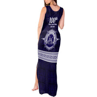 Tonga Queen Salote College 100 years Tank Maxi Dress QSC 1926-2026 Tongan Pattern LT9 - Polynesian Pride