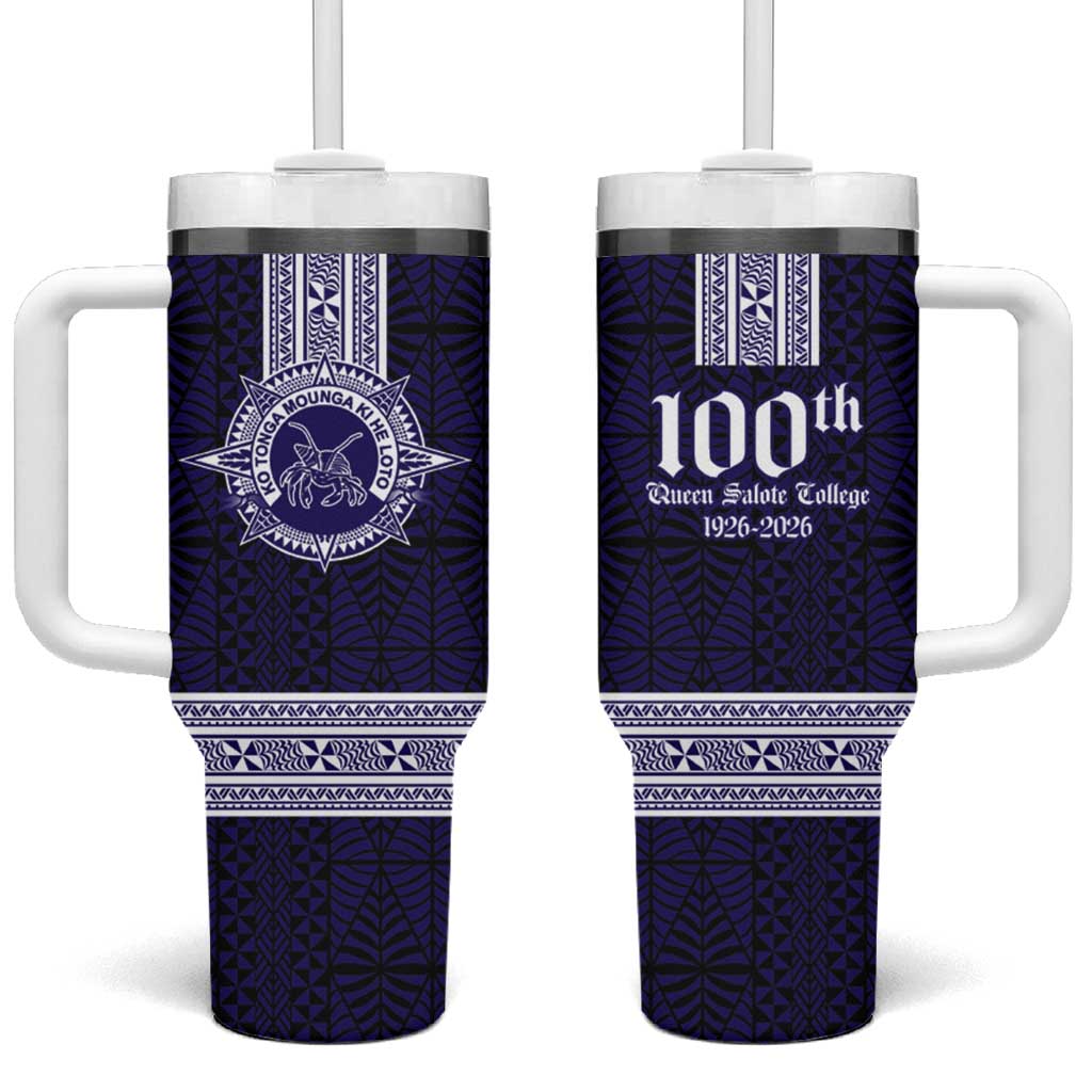 Tonga Queen Salote College 100 years Tumbler With Handle QSC 1926-2026 Tongan Pattern