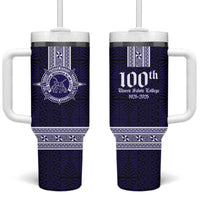 Tonga Queen Salote College 100 years Tumbler With Handle QSC 1926-2026 Tongan Pattern