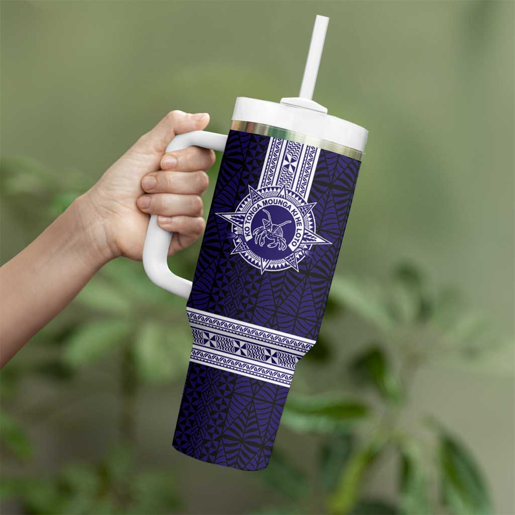 Tonga Queen Salote College 100 years Tumbler With Handle QSC 1926-2026 Tongan Pattern