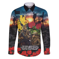 Kangaroo-Kiwi Soldier ANZAC Personalised Family Matching Puletasi and Hawaiian Shirt Golden Wattle and Pohutukawa Flowers