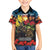 Kangaroo-Kiwi Soldier ANZAC Personalised Family Matching Summer Maxi Dress and Hawaiian Shirt Golden Wattle and Pohutukawa Flowers