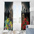 Kangaroo-Kiwi Soldier ANZAC Personalised Window Curtain Golden Wattle Poppy Flowers
