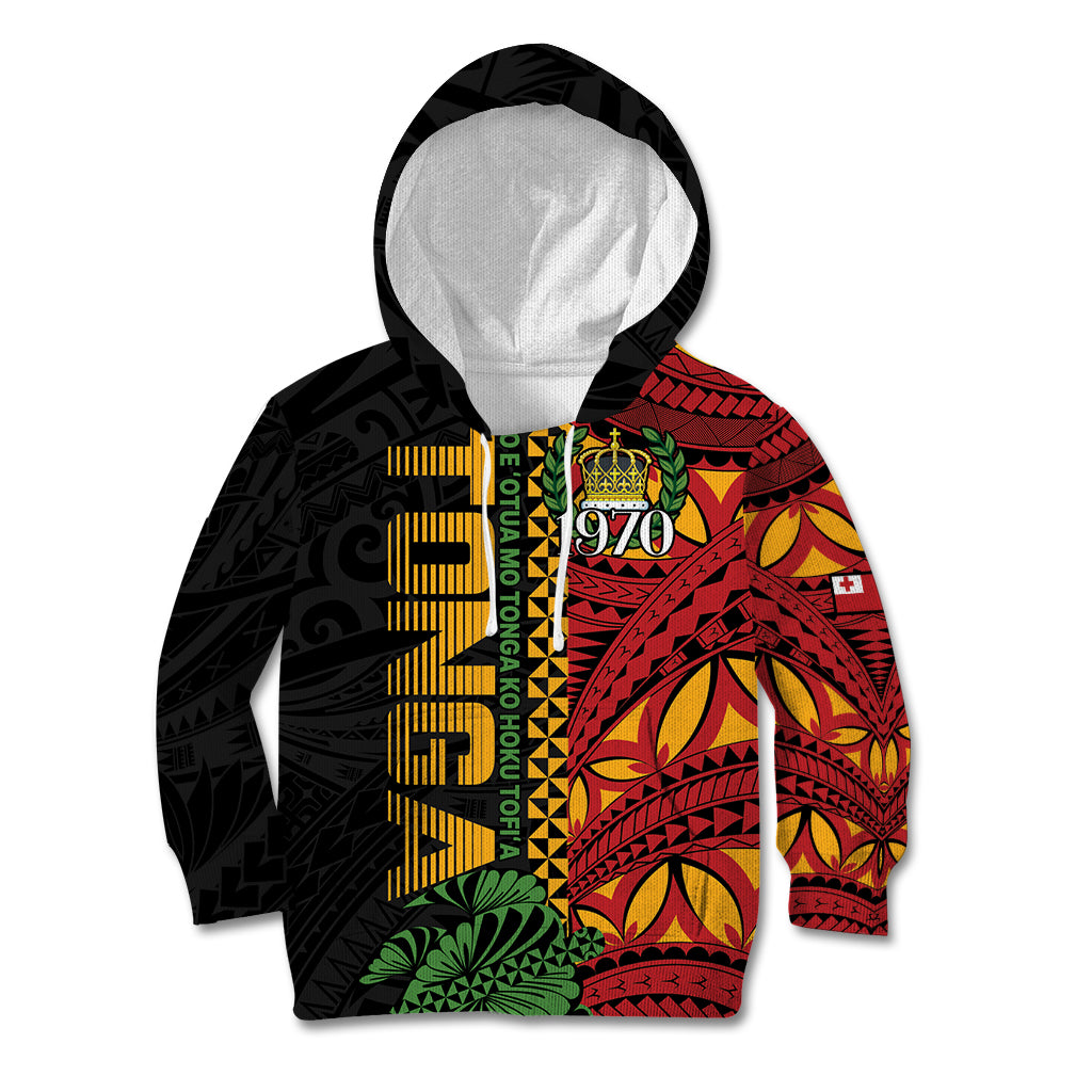 Personalised Tonga Emancipation Day Kid Hoodie Puleanga Fakatui O Since 1970