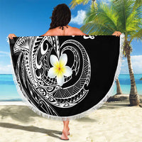 Aloha Hammerhead Shark Beach Blanket Black Hawaiian Kakau Tribal Tattoo