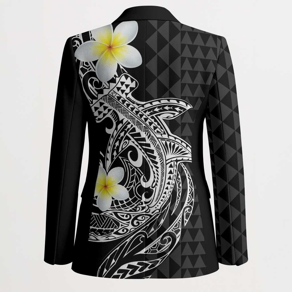 Aloha Hammerhead Shark Blazer Black Hawaiian Kakau Tribal Tattoo - Polynesian Pride