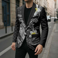 Aloha Hammerhead Shark Blazer Black Hawaiian Kakau Tribal Tattoo - Polynesian Pride
