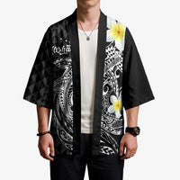 Aloha Hammerhead Shark Kimono Black Hawaiian Kakau Tribal Tattoo - Polynesian Pride