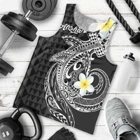 Aloha Hammerhead Shark Men Tank Top Black Hawaiian Kakau Tribal Tattoo