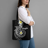 Aloha Hammerhead Shark Tote Bag Black Hawaiian Kakau Tribal Tattoo - Polynesian Pride