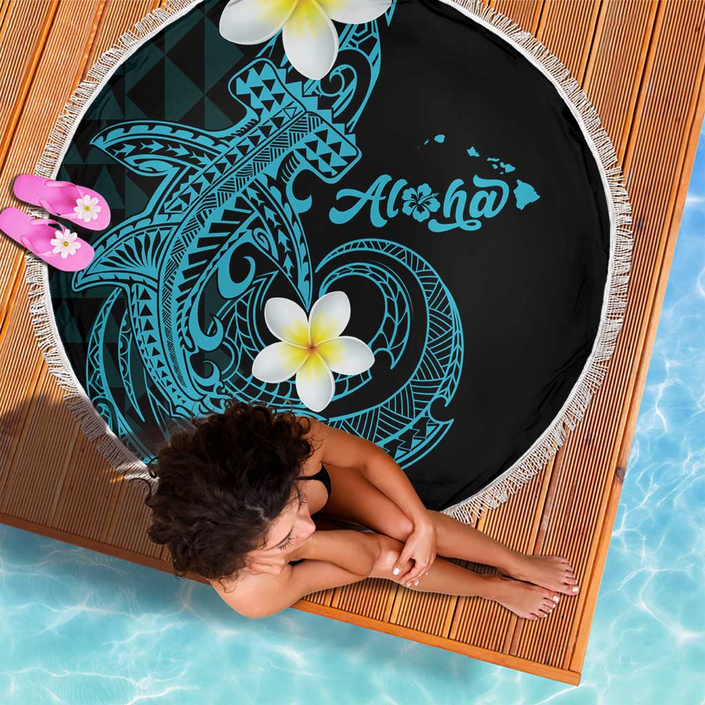 Aloha Hammerhead Shark Beach Blanket Calypso Hawaiian Kakau Tribal Tattoo