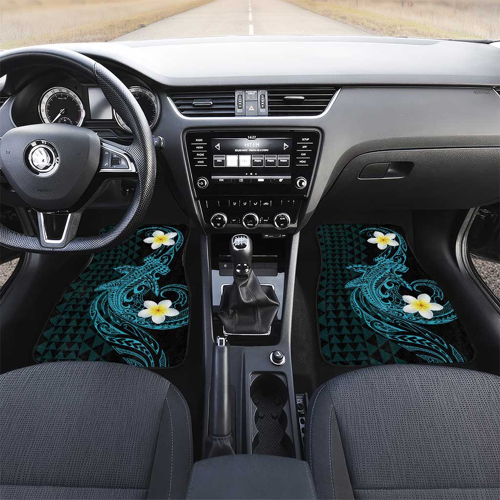 Aloha Hammerhead Shark Car Mats Calypso Hawaiian Kakau Tribal Tattoo
