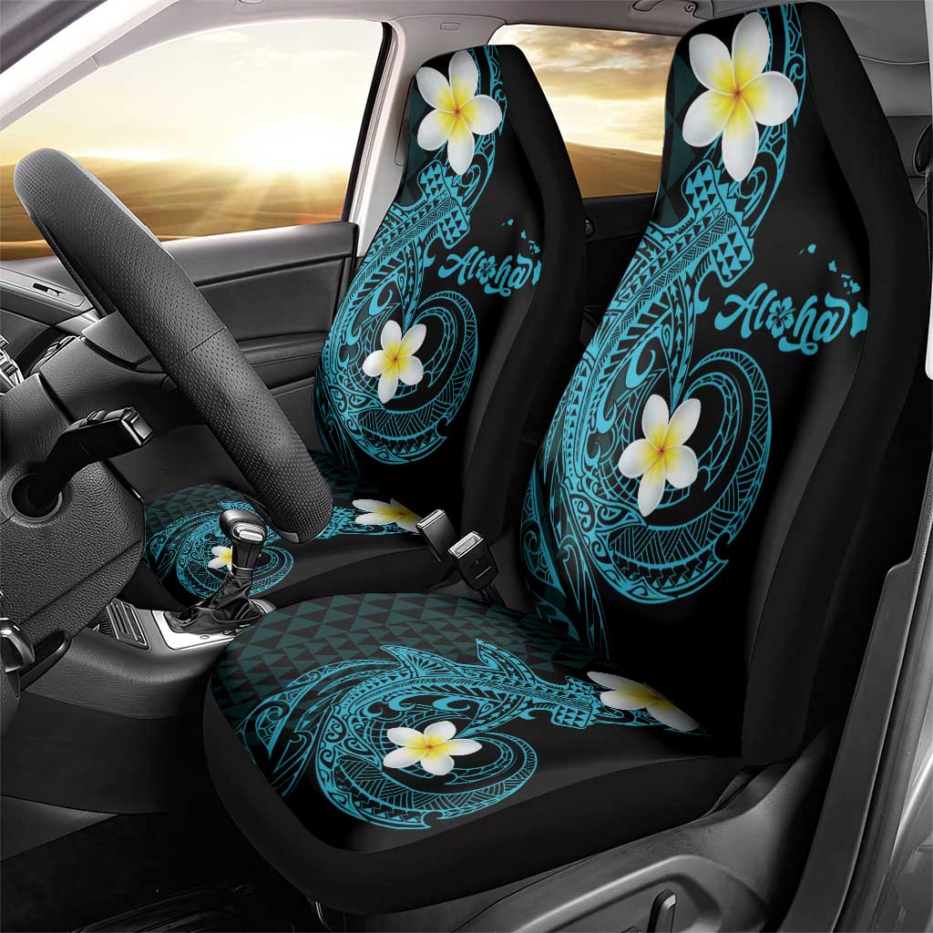 Aloha Hammerhead Shark Car Seat Cover Calypso Hawaiian Kakau Tribal Tattoo