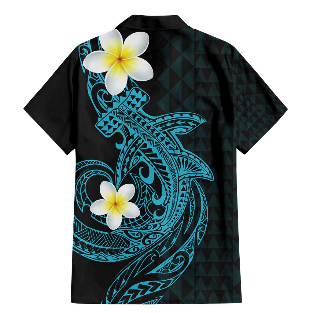 Aloha Hammerhead Shark Family Matching Mermaid Dress and Hawaiian Shirt Calypso Hawaiian Kakau Tribal Tattoo