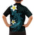 Aloha Hammerhead Shark Family Matching Summer Maxi Dress and Hawaiian Shirt Calypso Hawaiian Kakau Tribal Tattoo