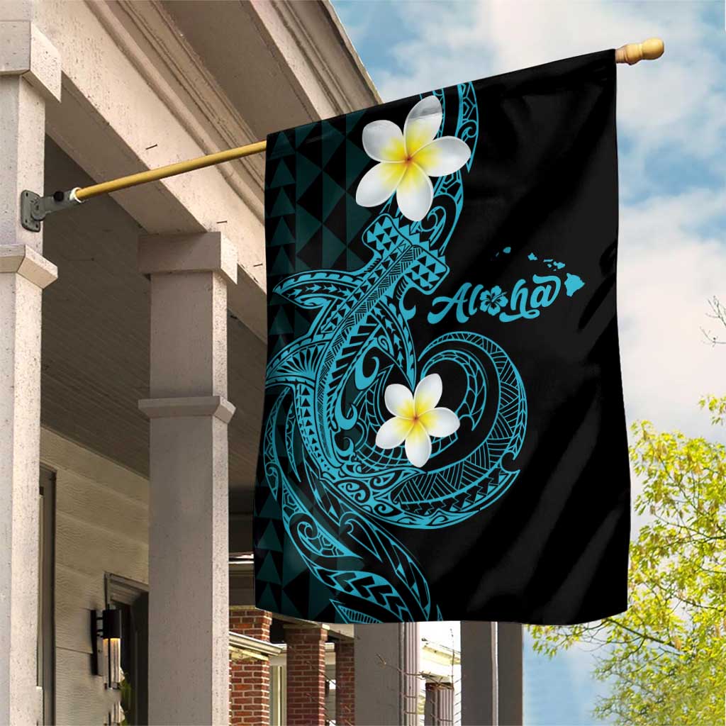 Aloha Hammerhead Shark Garden Flag Calypso Hawaiian Kakau Tribal Tattoo
