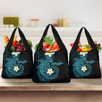Aloha Hammerhead Shark Grocery Bag Calypso Hawaiian Kakau Tribal Tattoo