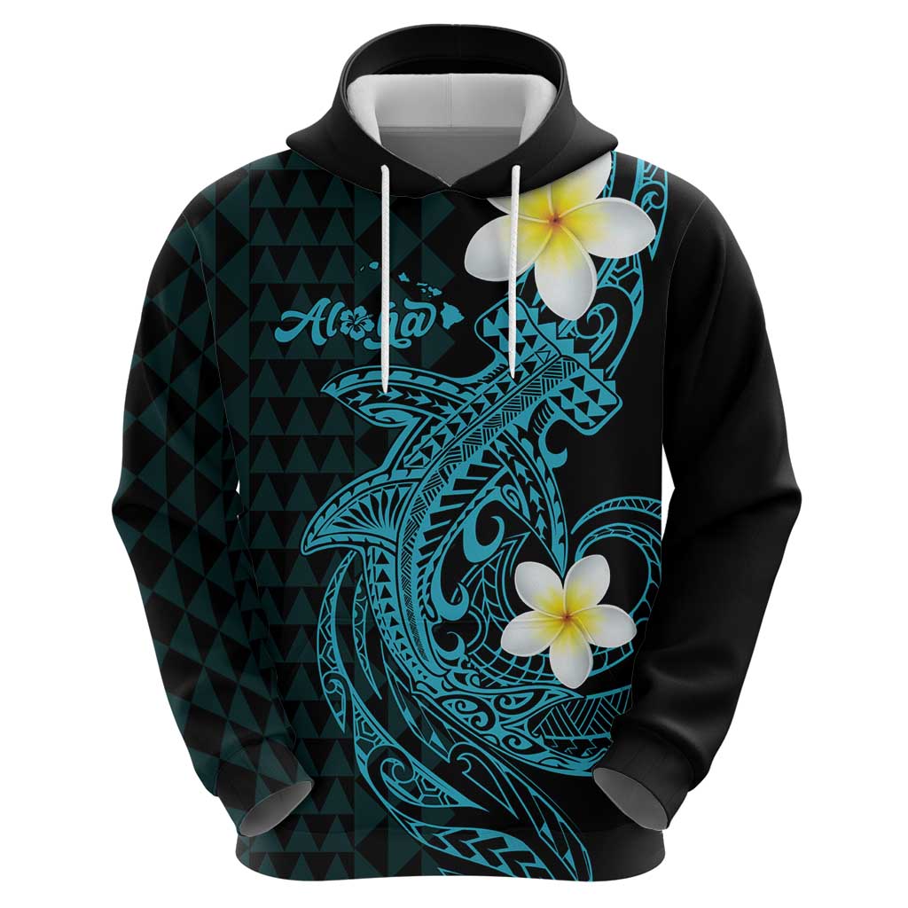 Aloha Hammerhead Shark Hoodie Calypso Hawaiian Kakau Tribal Tattoo