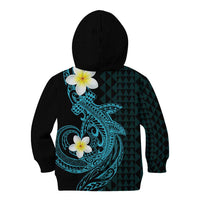 Aloha Hammerhead Shark Kid Hoodie Calypso Hawaiian Kakau Tribal Tattoo