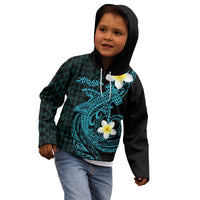 Aloha Hammerhead Shark Kid Hoodie Calypso Hawaiian Kakau Tribal Tattoo
