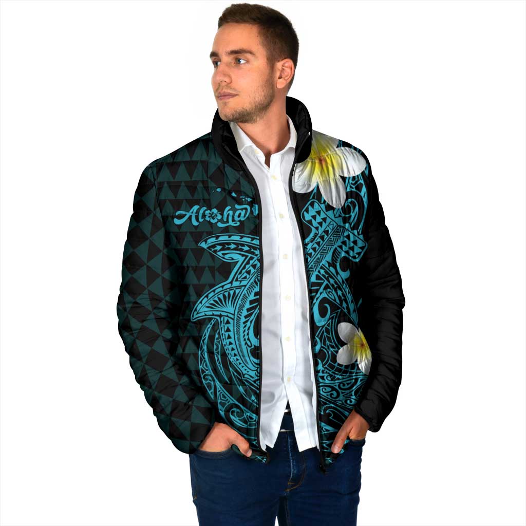 Aloha Hammerhead Shark Padded Jacket Calypso Hawaiian Kakau Tribal Tattoo LT9 - Polynesian Pride