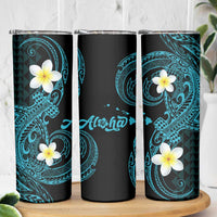 Aloha Hammerhead Shark Skinny Tumbler Calypso Hawaiian Kakau Tribal Tattoo