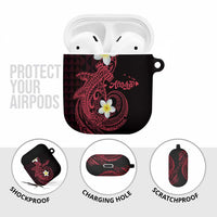 Aloha Hammerhead Shark AirPods Case Feverish Pink Hawaiian Kakau Tribal Tattoo - Polynesian Pride