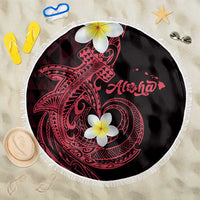 Aloha Hammerhead Shark Beach Blanket Feverish Pink Hawaiian Kakau Tribal Tattoo