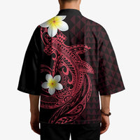 Aloha Hammerhead Shark Kimono Feverish Pink Hawaiian Kakau Tribal Tattoo - Polynesian Pride