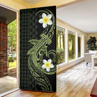 Aloha Hammerhead Shark Door Cover Lime Rickey Hawaiian Kakau Tribal Tattoo - Polynesian Pride