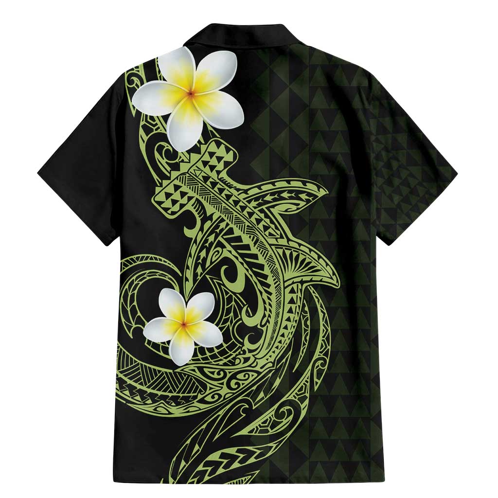 Aloha Hammerhead Shark Family Matching Mermaid Dress and Hawaiian Shirt Lime Rickey Hawaiian Kakau Tribal Tattoo
