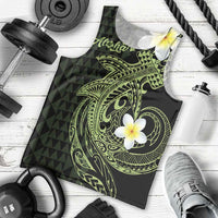 Aloha Hammerhead Shark Men Tank Top Lime Rickey Hawaiian Kakau Tribal Tattoo