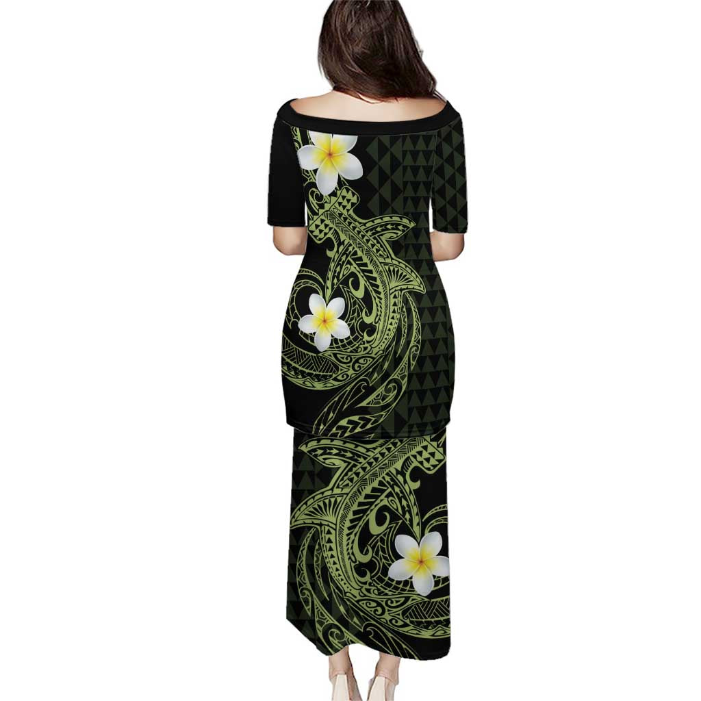 Aloha Hammerhead Shark Puletasi Lime Rickey Hawaiian Kakau Tribal Tattoo