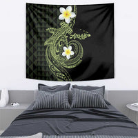 Aloha Hammerhead Shark Tapestry Lime Rickey Hawaiian Kakau Tribal Tattoo