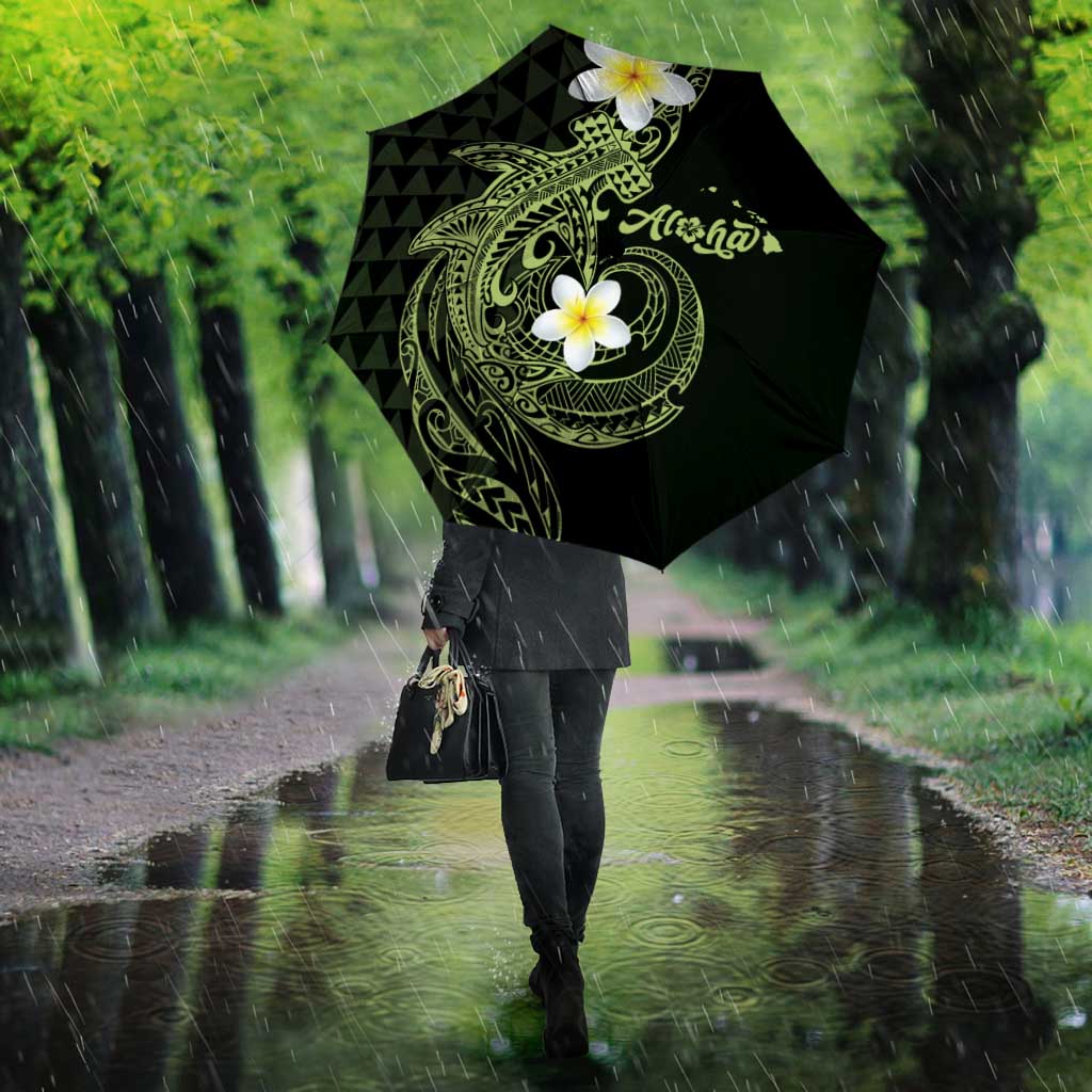 Aloha Hammerhead Shark Umbrella Lime Rickey Hawaiian Kakau Tribal Tattoo - Polynesian Pride