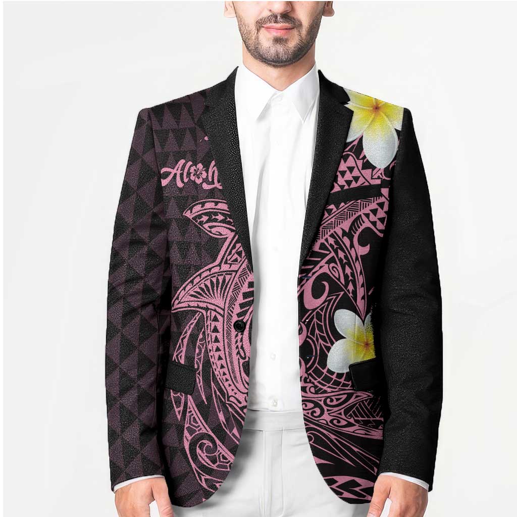 Aloha Hammerhead Shark Blazer Vivacious Pink Hawaiian Kakau Tribal Tattoo - Polynesian Pride
