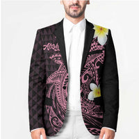 Aloha Hammerhead Shark Blazer Vivacious Pink Hawaiian Kakau Tribal Tattoo - Polynesian Pride