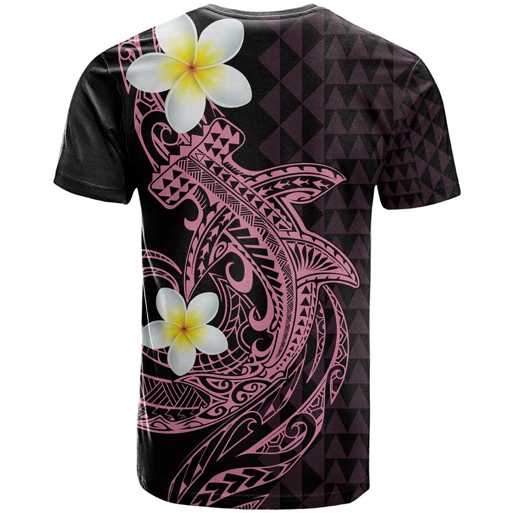 Aloha Hammerhead Shark T Shirt Vivacious Pink Hawaiian Kakau Tribal Tattoo