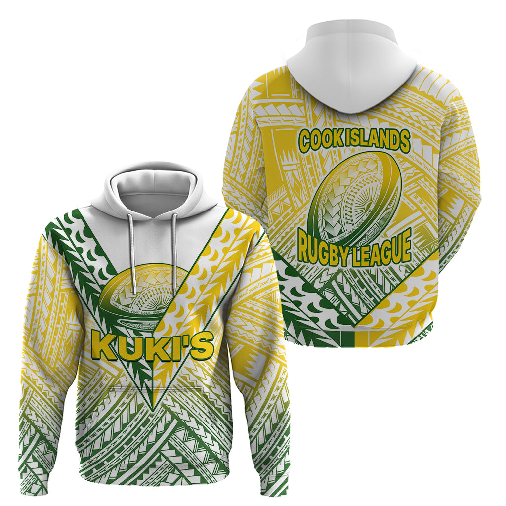 The Kukis Cook Islands Rugby Hoodie Be Unique Vibe White LT9 White - Polynesian Pride